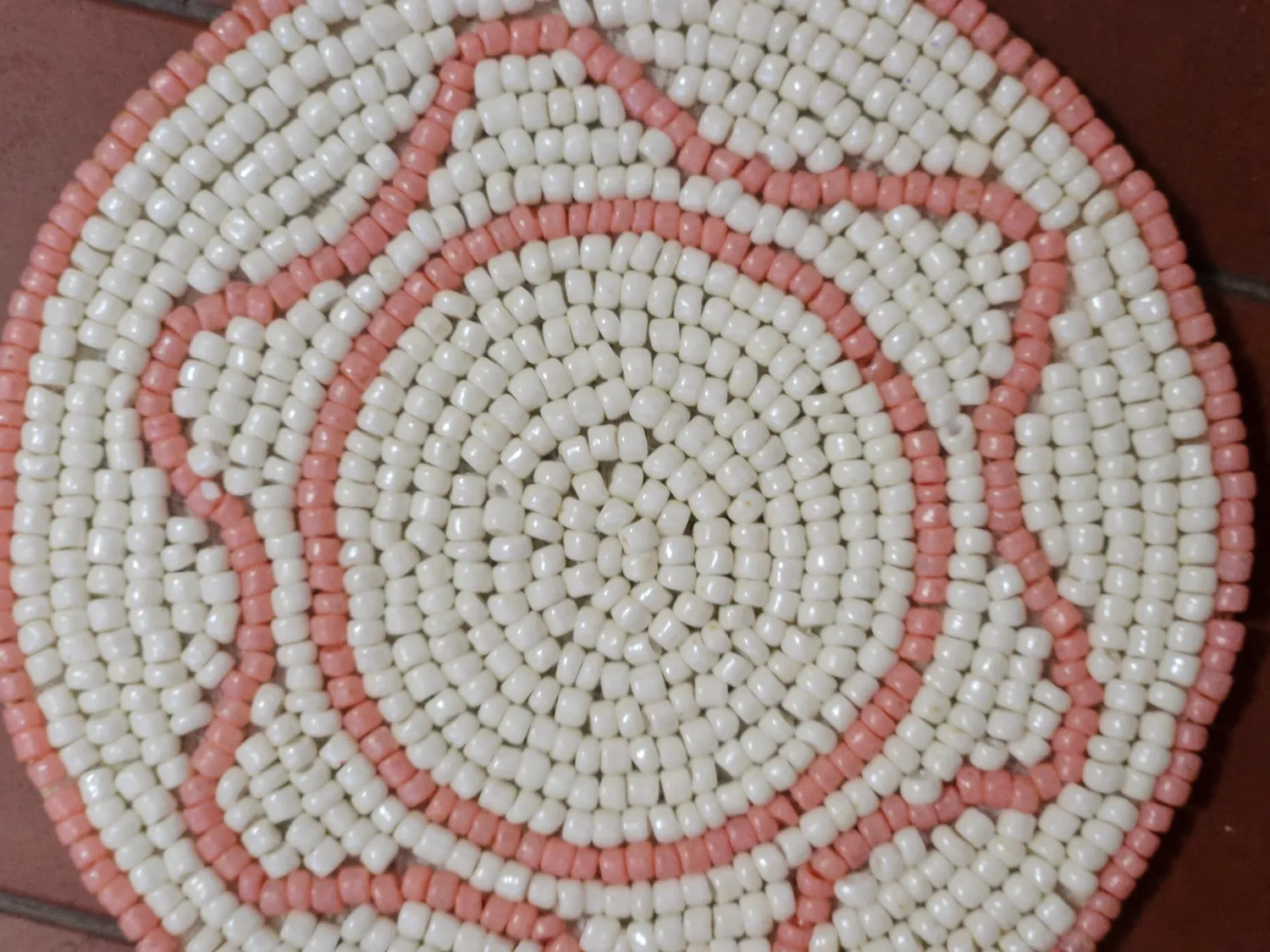 Les Ottomans broderede glasbrikker sæt 4 stk med perler