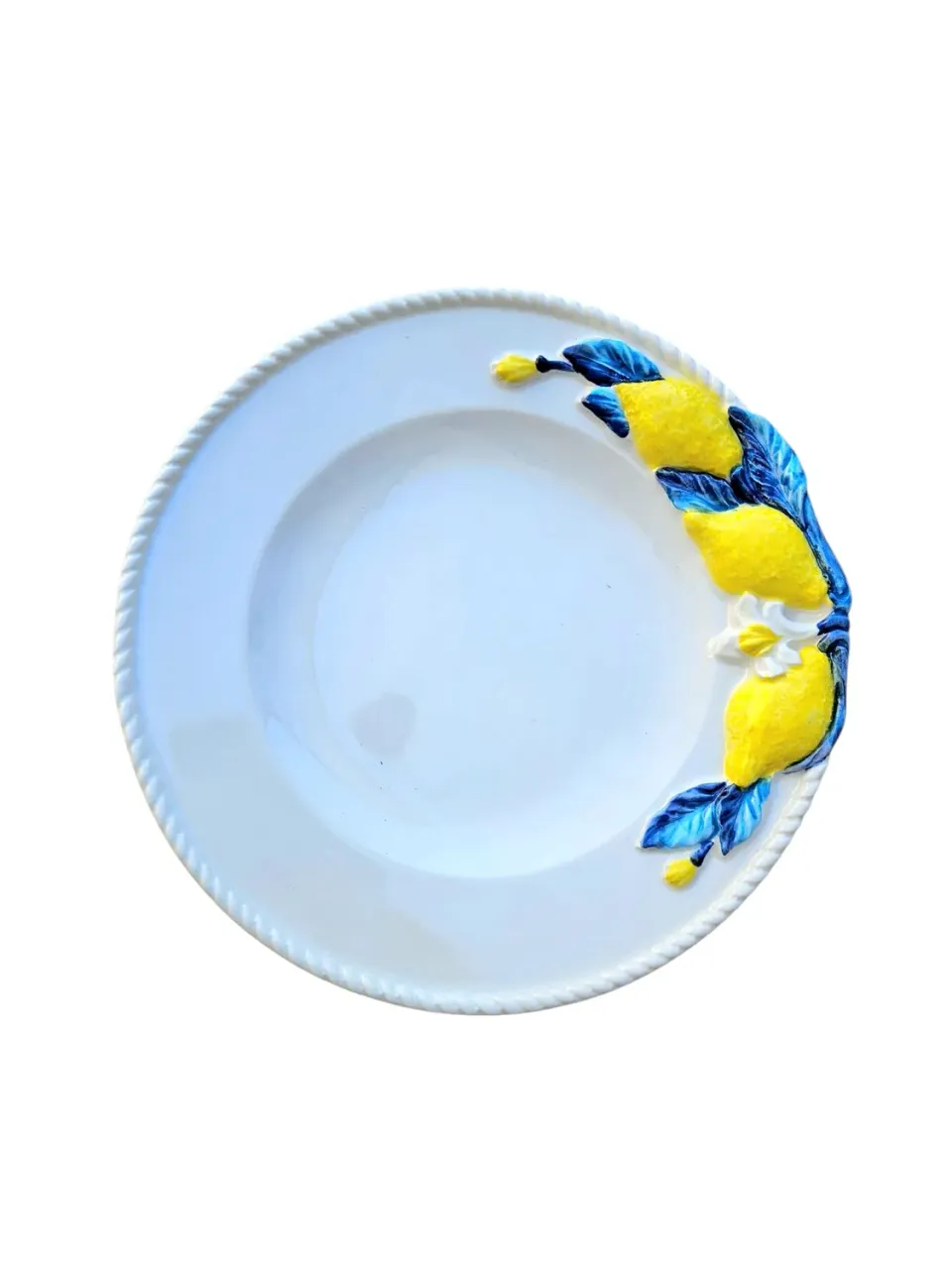 Les Ottomans Limone Blu LMNB12 salattallerken blå
