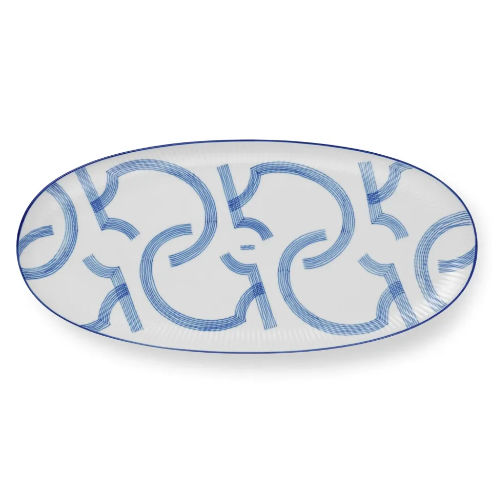 Kgl. Porcelæn MOTIF fad 37 cm ovalt porcelæn