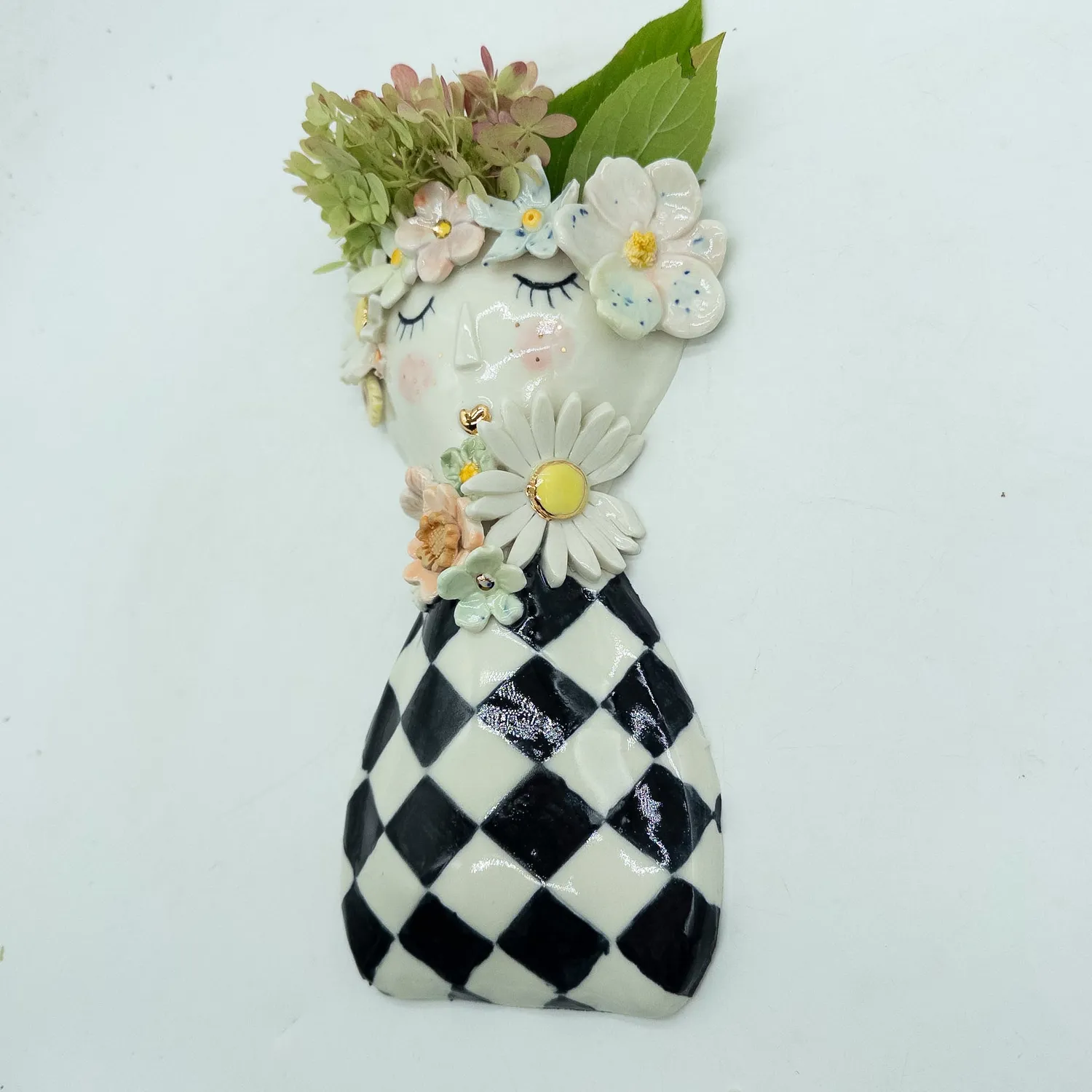 A for Anette Keramik Gaia Vægvase stentøj blomster