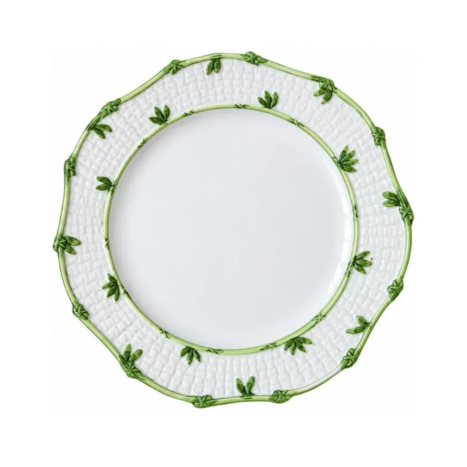 Les Ottomans Greenery GRP06 dækkertallerken håndmalet