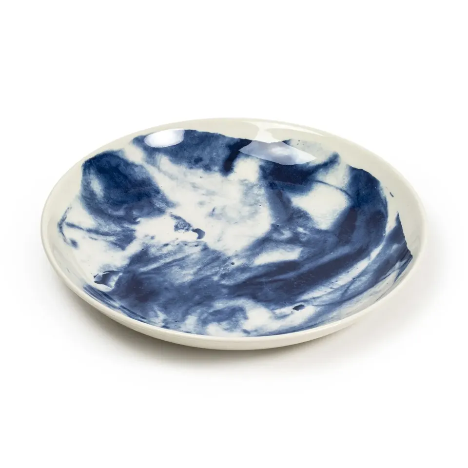 1882 Ltd Indigo Storm pastaskål stentøj blå