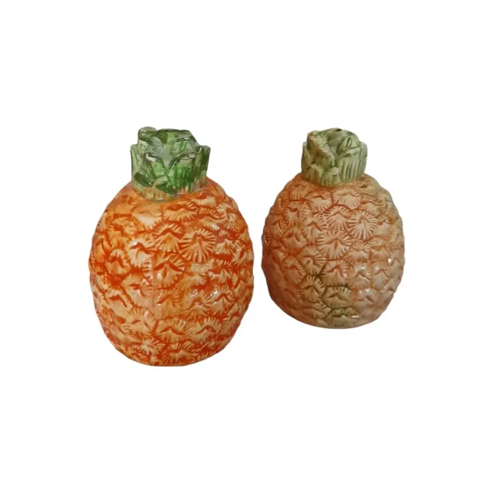 Les Ottomans Ananas salt- og pebersæt keramik
