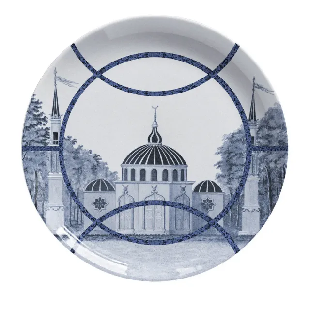 Les Ottomans Topkapi TP02 flad tallerken porcelæn mønstret