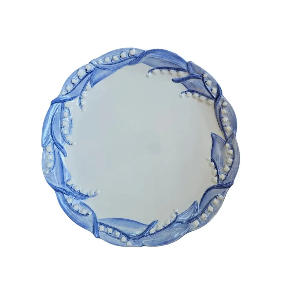 Les Ottomans Lily of the Valley middagstallerken 2 stk håndmalet