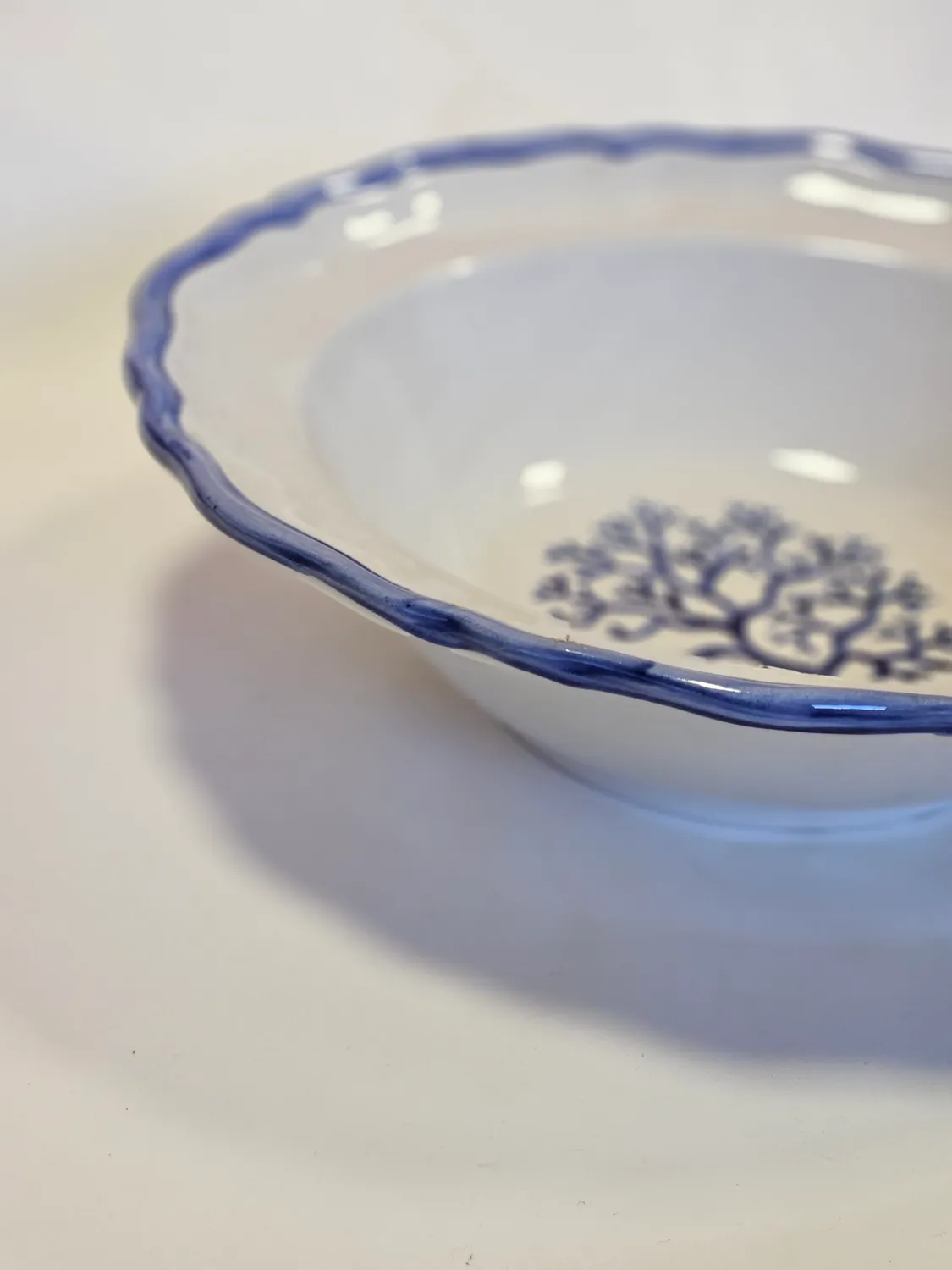 Les Ottomans Corallo Blu salatskål håndmalet