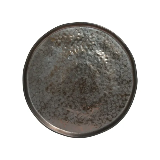 Costa Nova Lagoa middagstallerken metal brown mat glasur