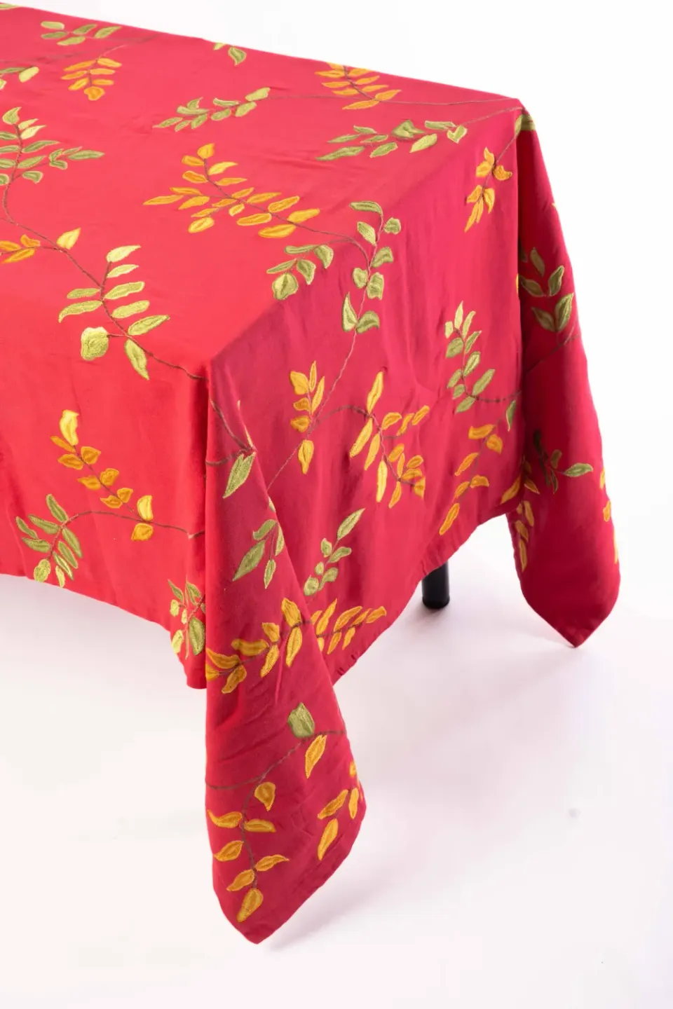 Les Ottomans EBT05 dug bomuld broderede blomster