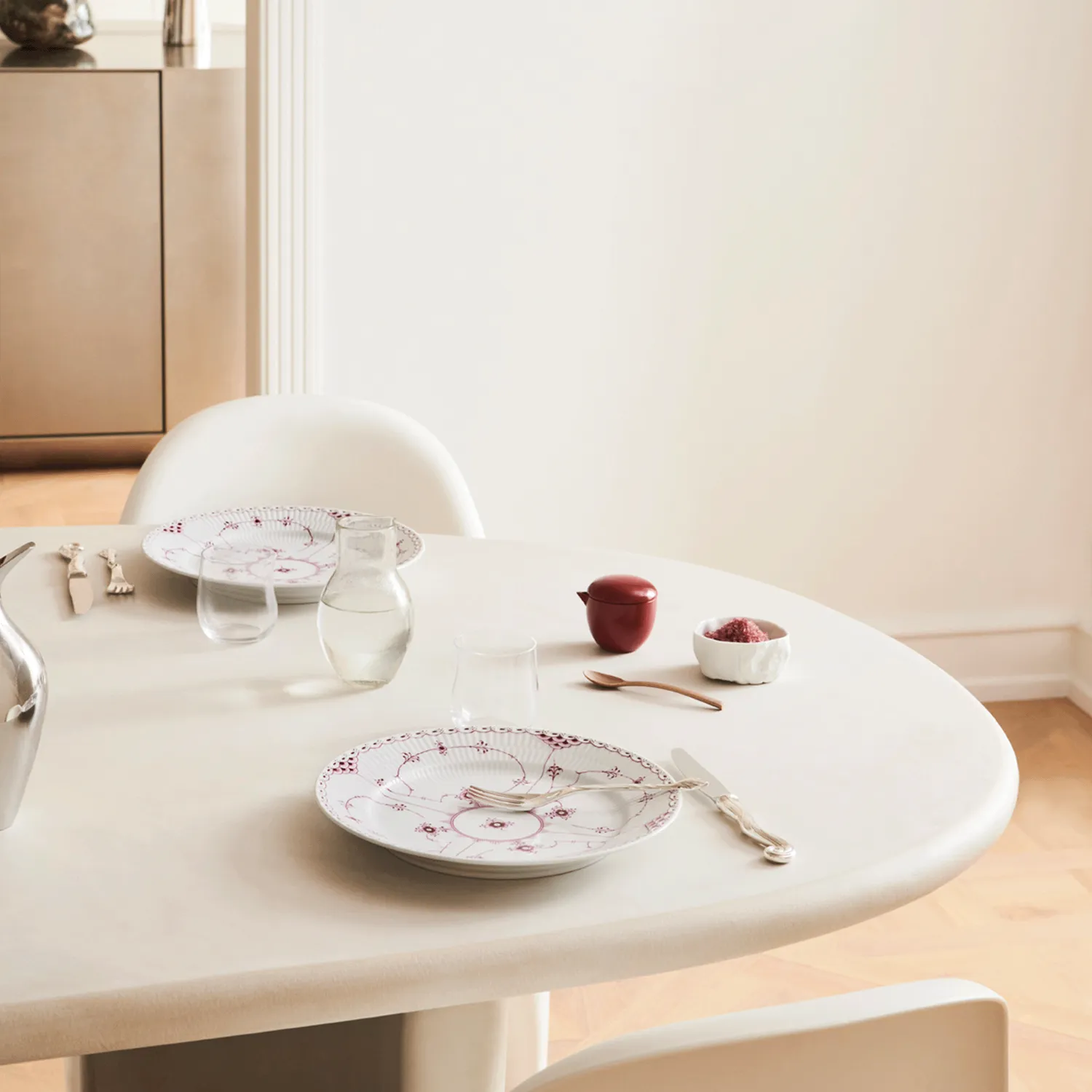 Kgl. Porcelæn Purpur Halvblonde tallerken 27 cm