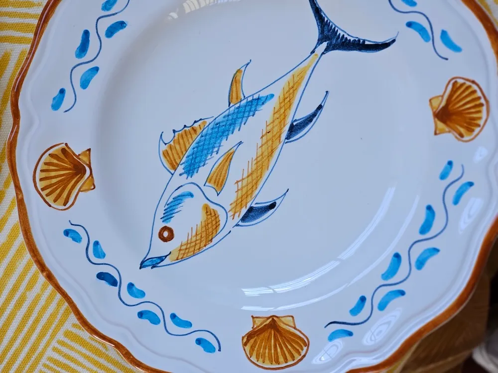 Les Ottomans Pesci desserttallerkener keramik 4 stk