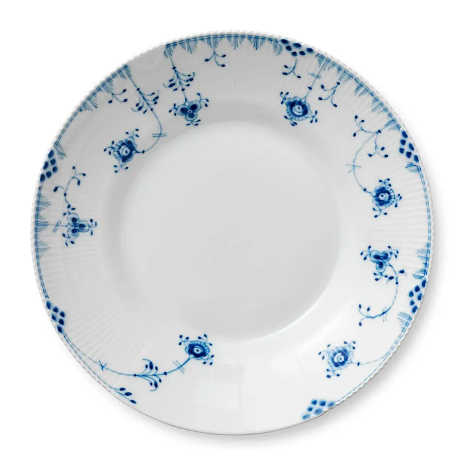 Kgl. Porcelæn Blå Elements skål 28 cm håndmalet