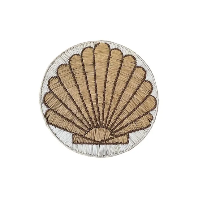 Les Ottomans Marino dækkeserviet raffia blå