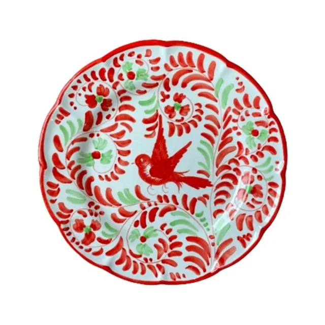 Les Ottomans Uccelli e Fiori middagstallerken fugle