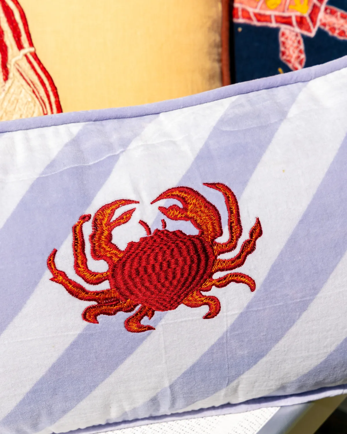 Les Ottomans EBC60 pudebetræk velour broderet