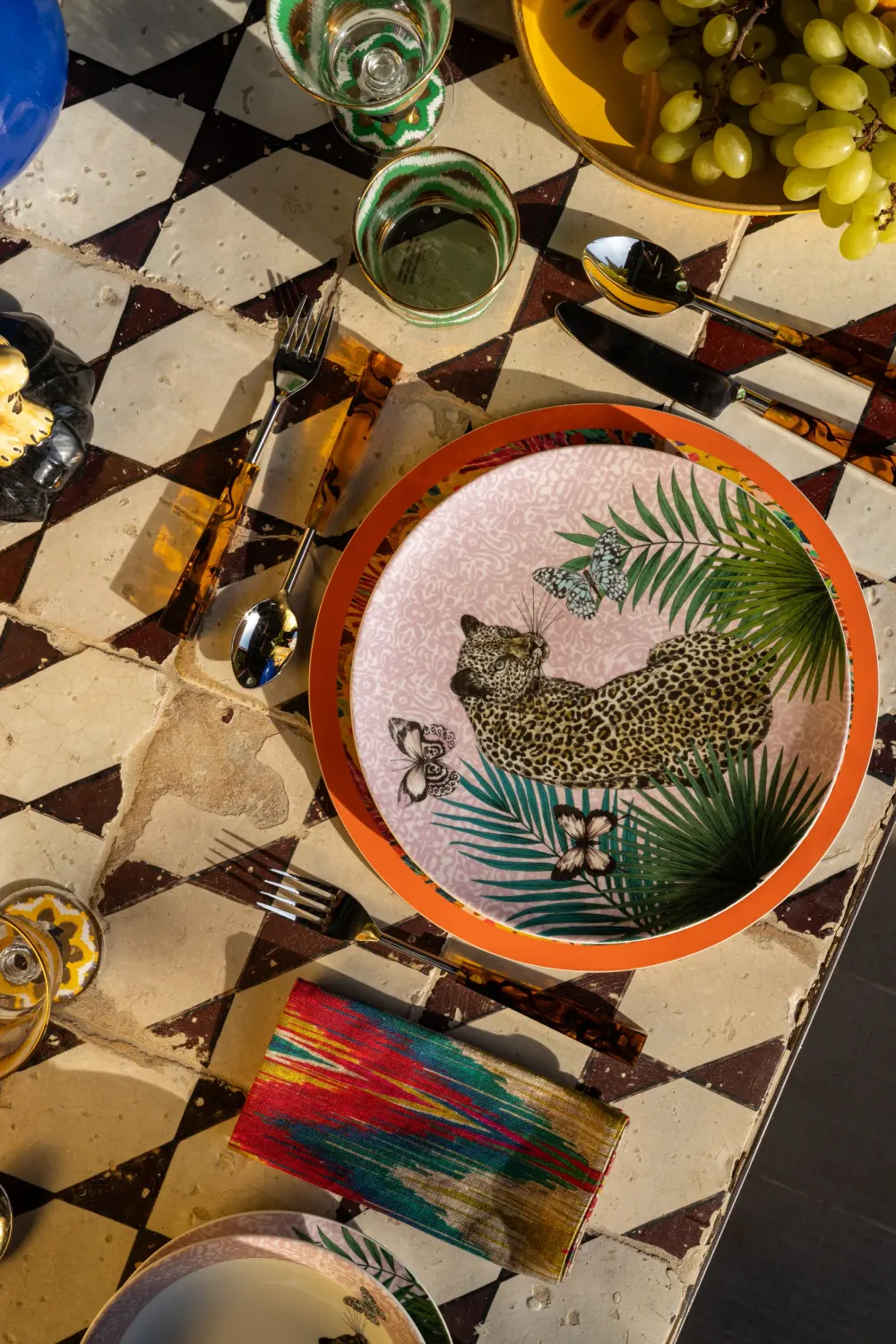 Les Ottomans Matthew Williamson Leopard middagstallerken