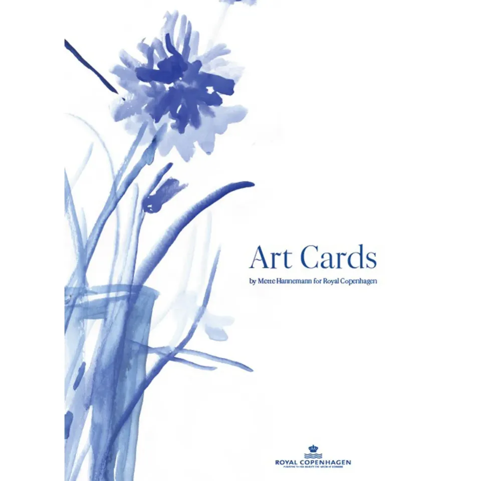 Kgl. Porcelæn Special Edition art cards 4 stk blomst