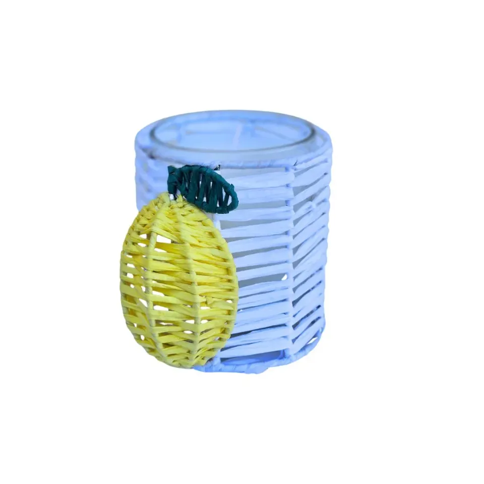 Les Ottomans Limone MENL01 fyrfadsstage citron