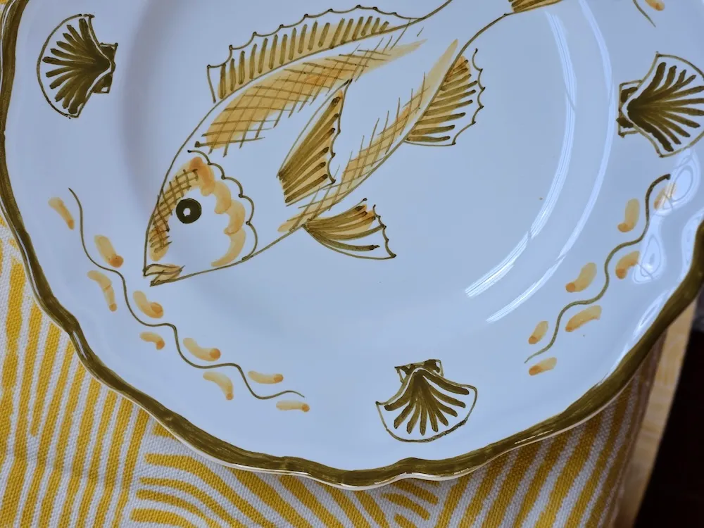 Les Ottomans Pesci desserttallerkener keramik 4 stk