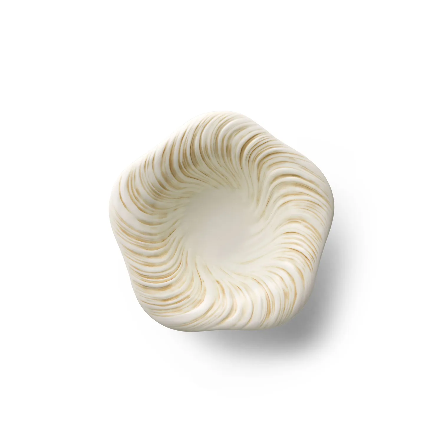 Kgl. Porcelæn Triton dyb tallerken 20,5 cm sand
