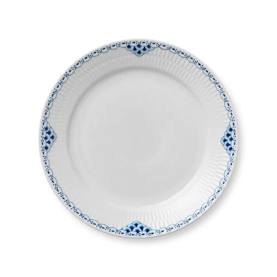 Kgl. Porcelæn Prinsesse tallerken 25 cm blondekant