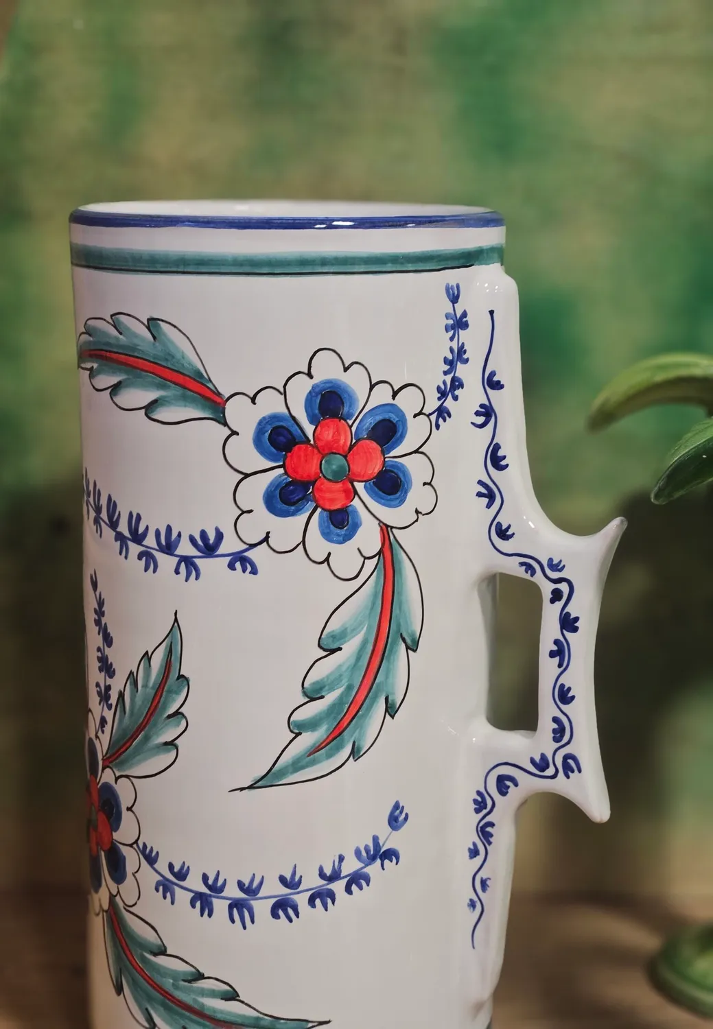 Les Ottomans Iznik kande vase keramik håndmalet