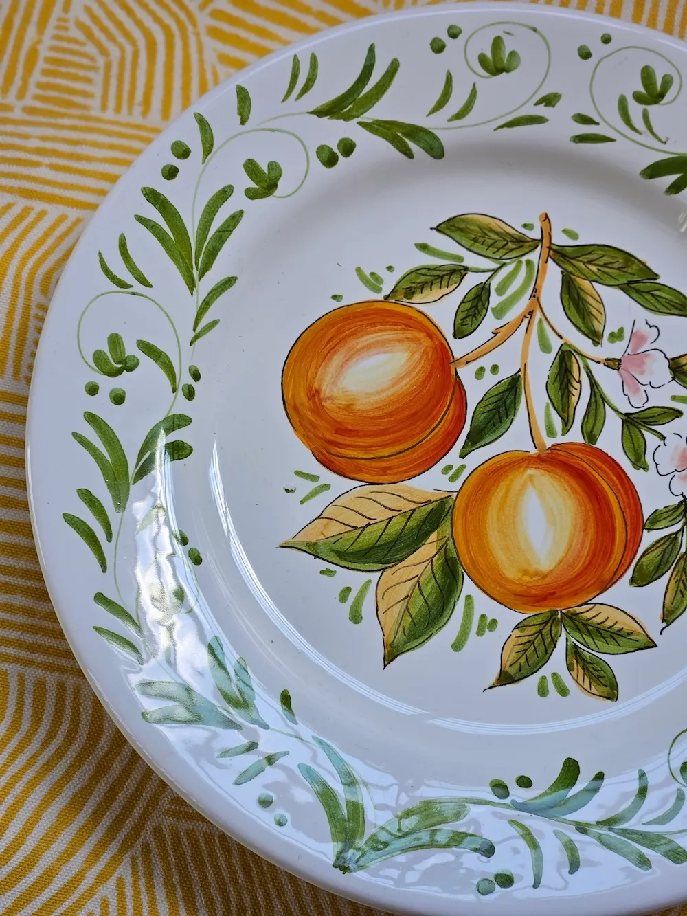 Les Ottomans Melograno middagstallerken håndmalet