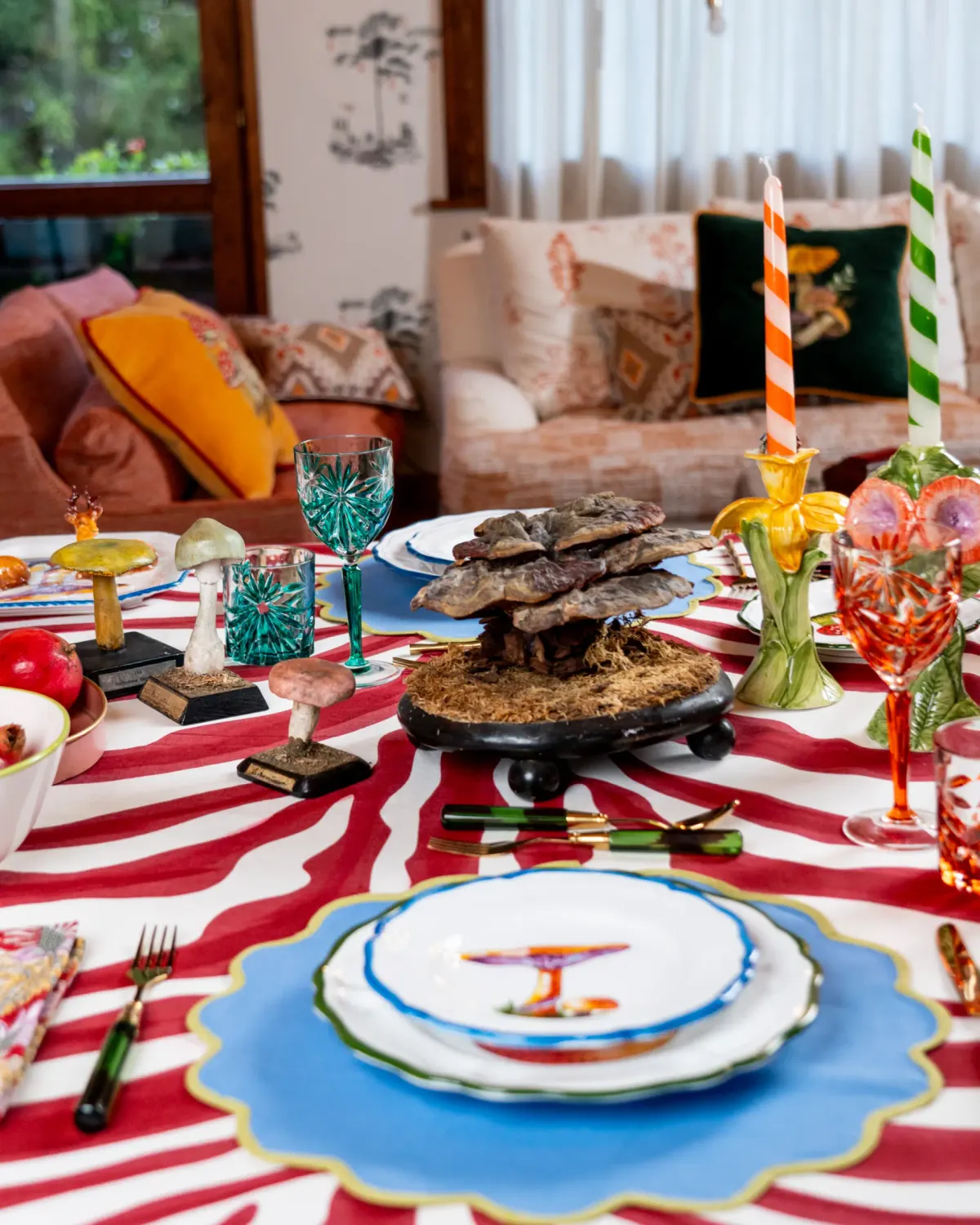 Les Ottomans Funghi MU03 desserttallerken svampemotiv