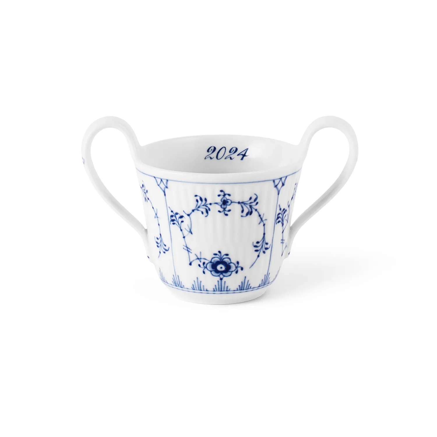 Royal Copenhagen Musselmalet Riflet babykop Bespoke 13 cl personlig