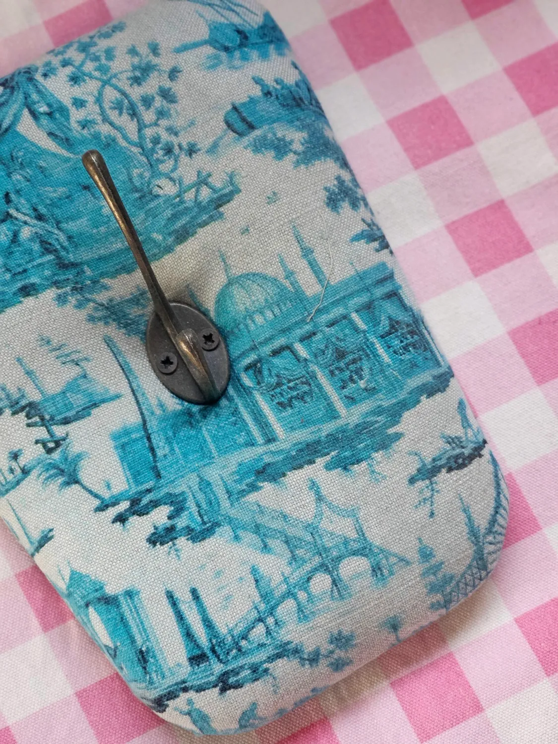 Les Ottomans Chinoiserie knage bomuld rød krog
