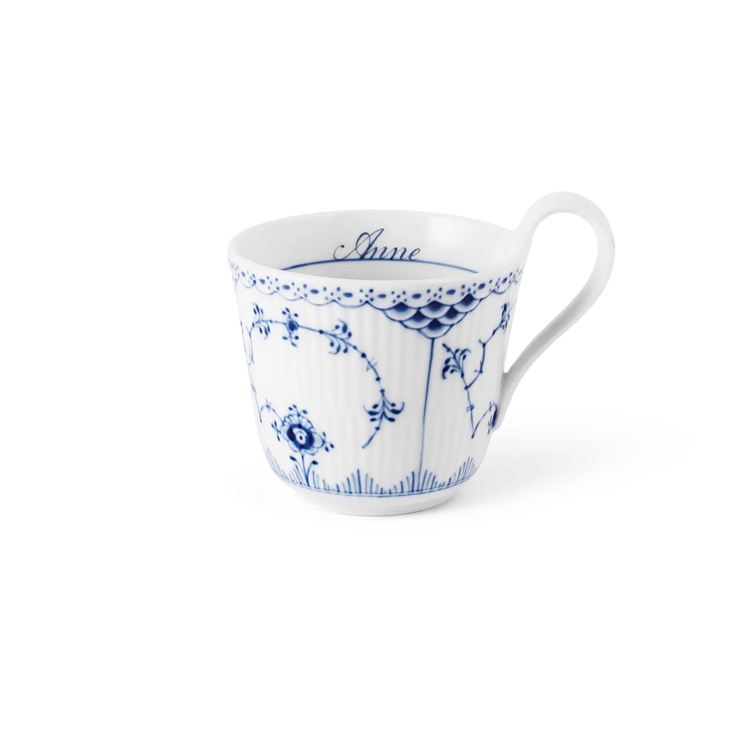 Kgl. Porcelæn Musselmalet Halvblonde kop 33 cl bespoke