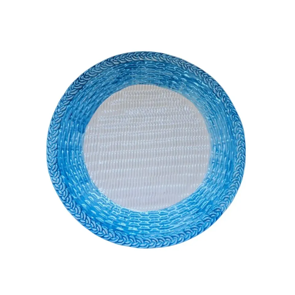 Les Ottomans Wicker Blu tallerken keramik blå