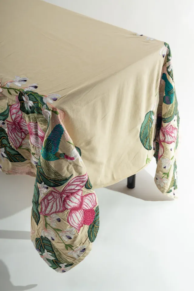 Les Ottomans Floral EBT15 dug bomuld broderet blomster