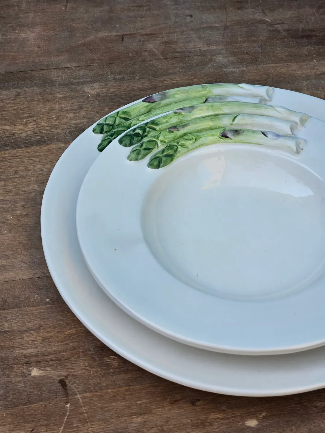 Les Ottomans Asparagi pastatallerken håndmalet keramik