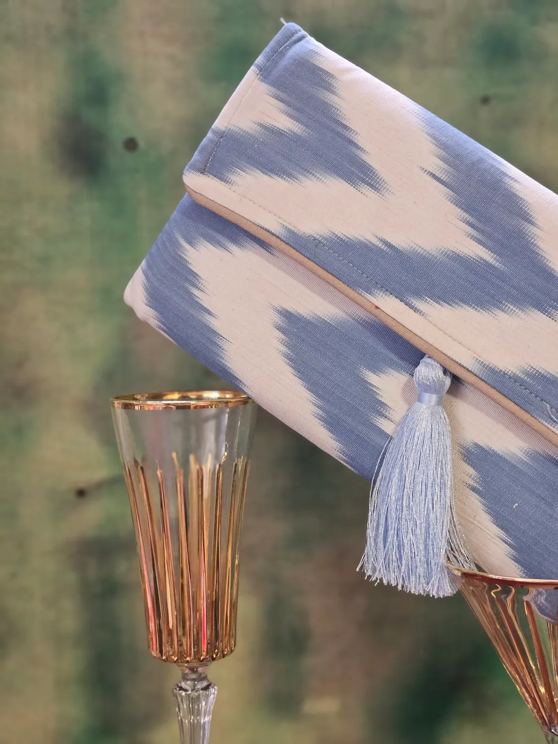 Les Ottomans Ikat #101 clutch farverig