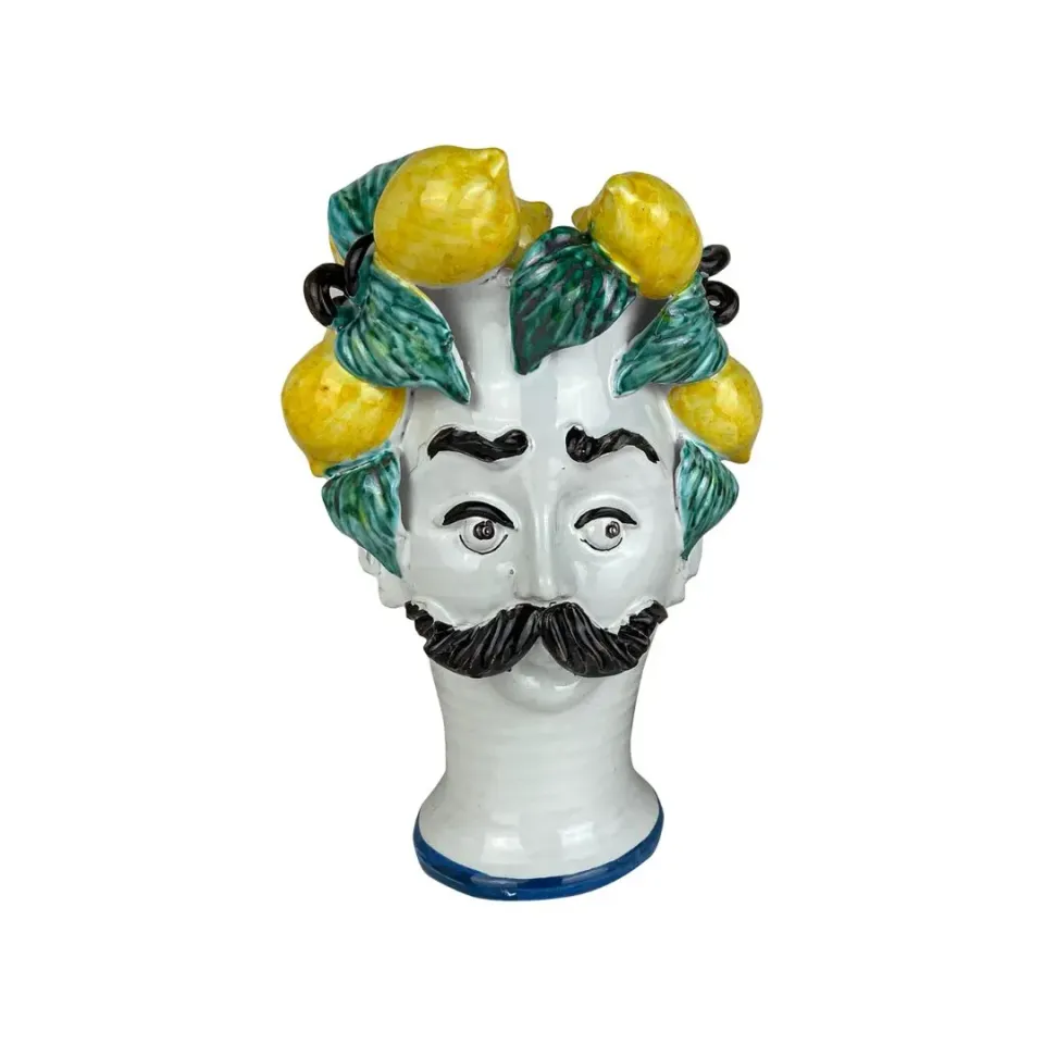 Les Ottomans Sicily Sculpture SCU11 vase håndmalet keramik