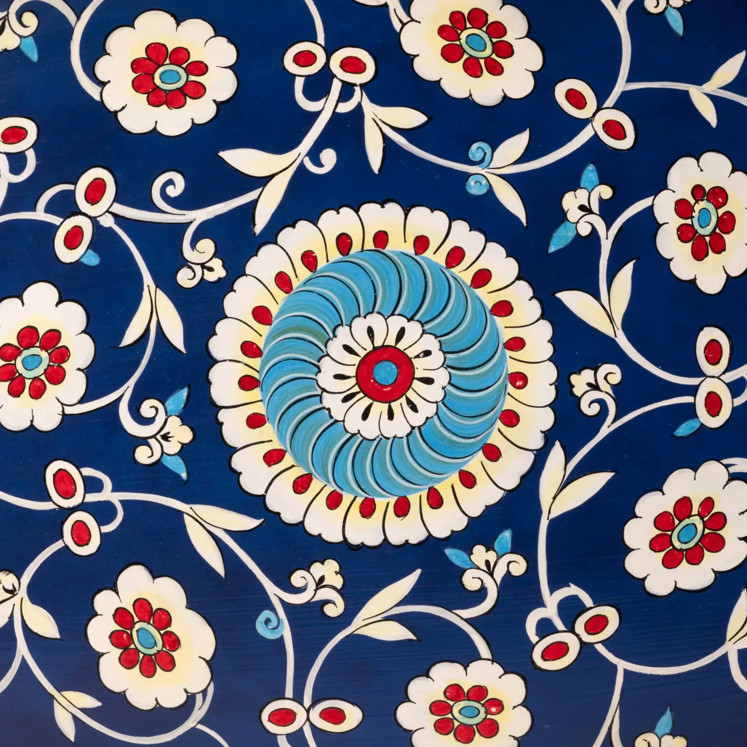 Les Ottomans Ikat IT138 bakke jern håndmalet