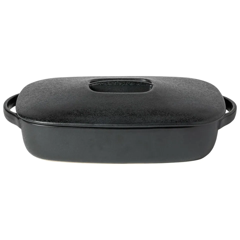 Costa Nova Boutique Rectangular Covered Baker ovnfad Carbon Black
