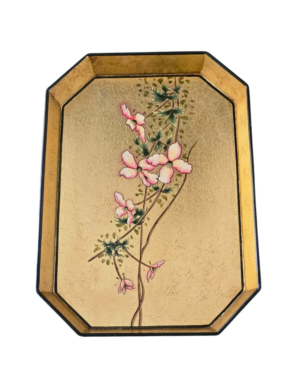 Les Ottomans bakke kirsebærblomst jern bladguld