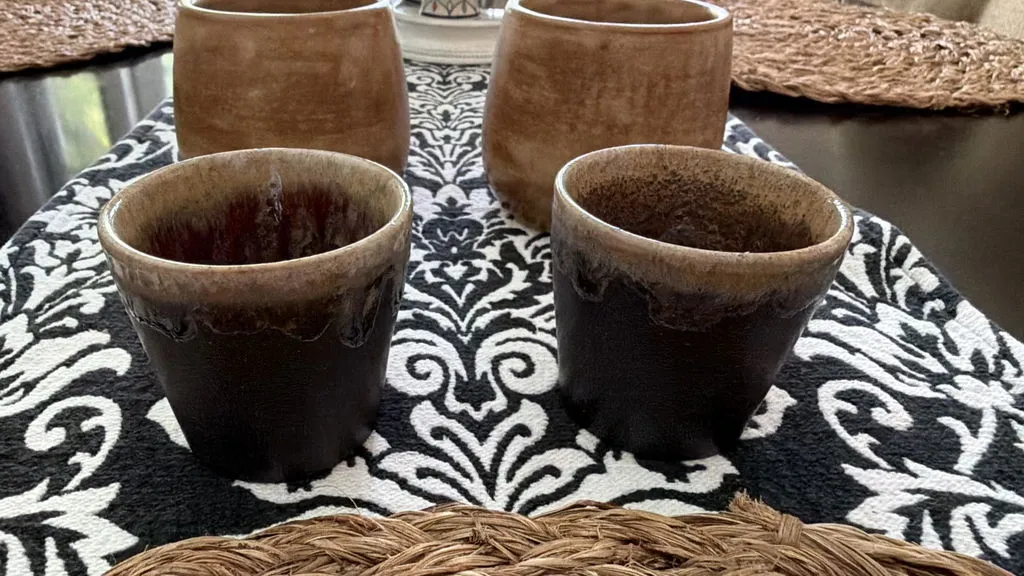 Costa Nova Poterie espressokop mocha brown mat glasur