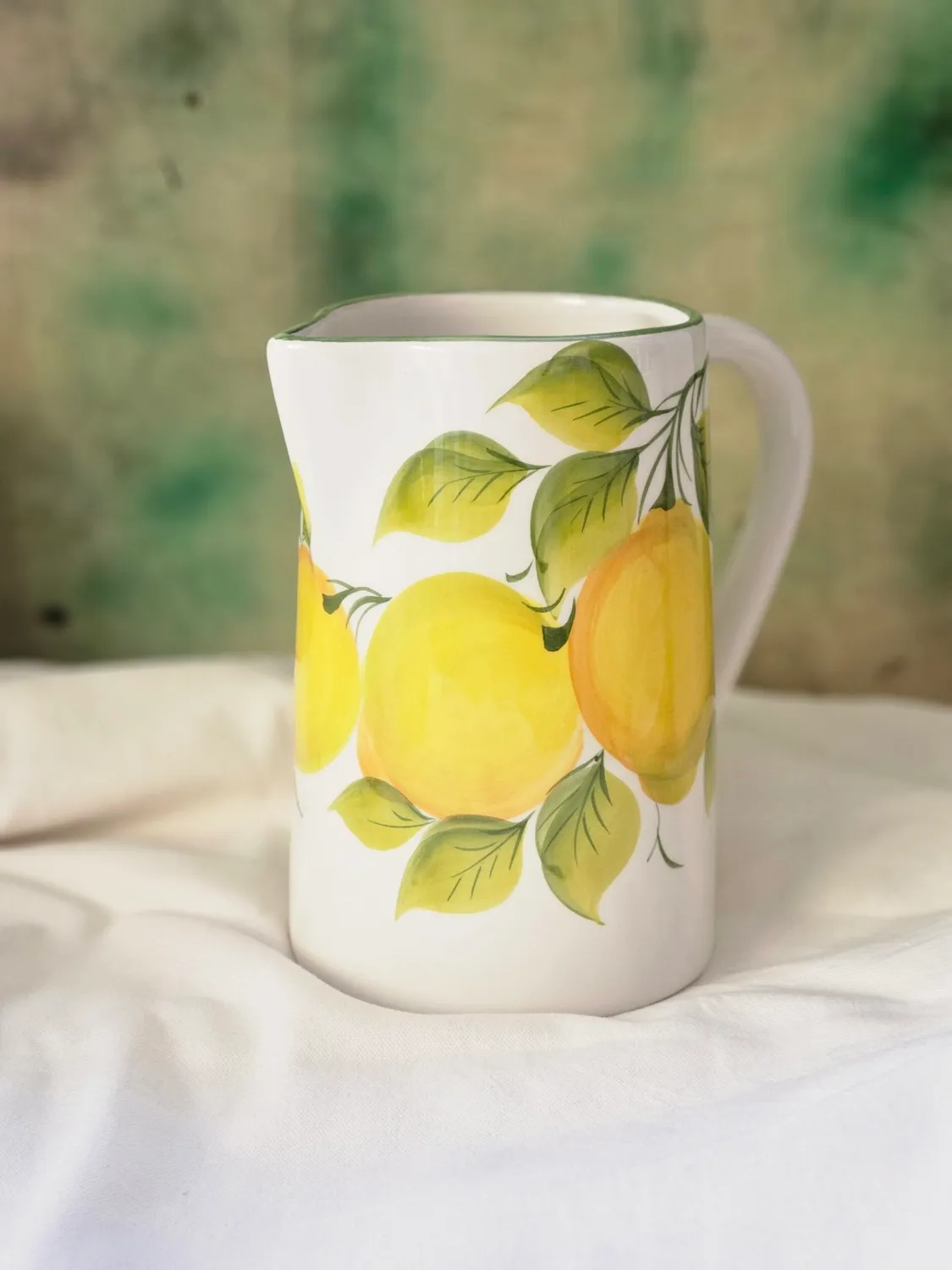 Les Ottomans Lemon lille kande citron håndmalet keramik