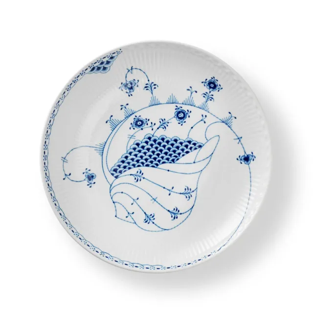 Kgl. Porcelæn Royal Creatures tallerken Konkylie 25 cm