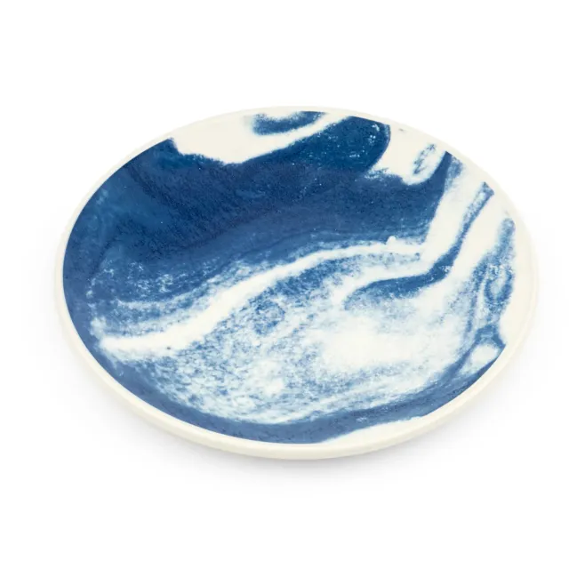 1882-Ltd Indigo Storm Platter fad blå