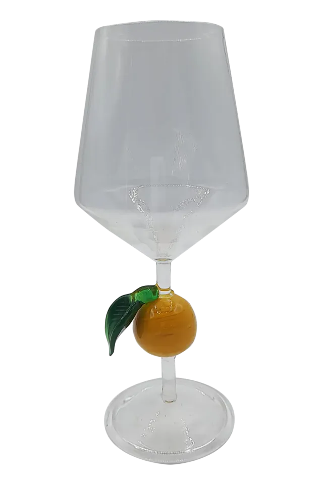 Les Ottomans Arancia vinglas orange skulptureret glas