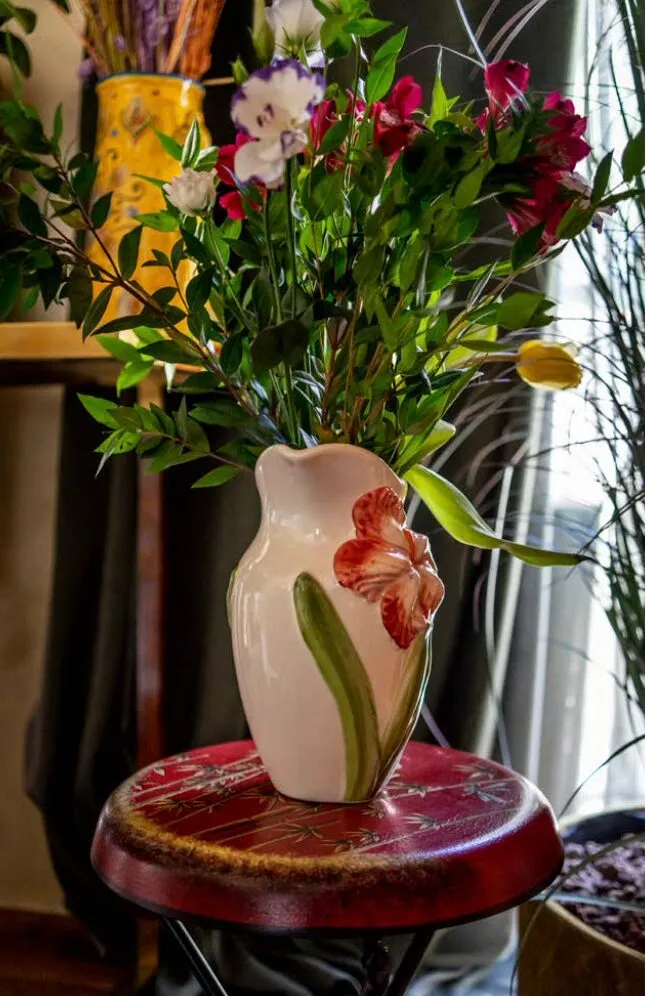 Les Ottomans Florilège FTJ02 kande håndmalet blomster