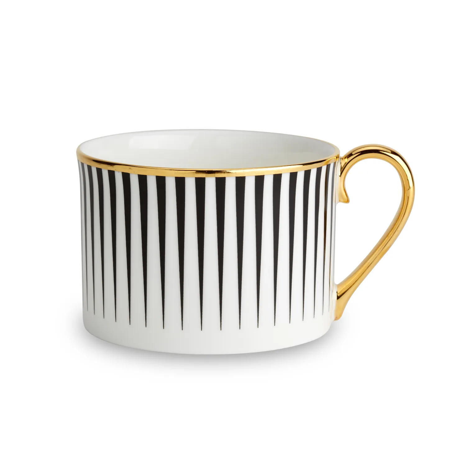 1882-Ltd Lustre Gold Dhow Black Stripe kaffekopper 2 stk lustre
