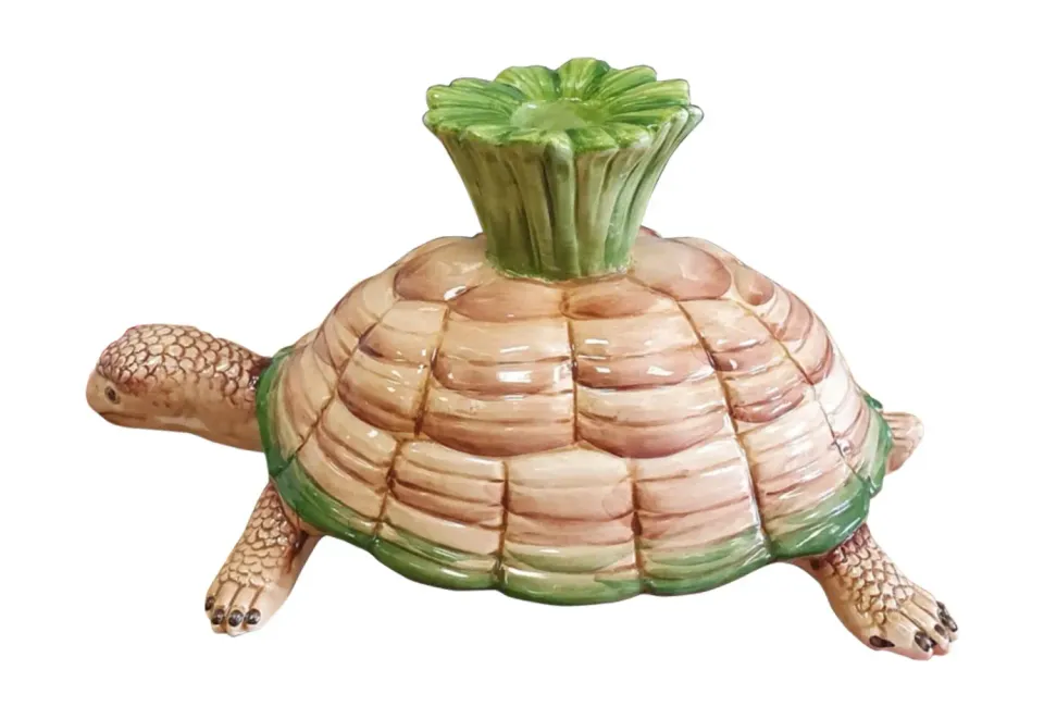 Les Ottomans MAR36 lysestage skildpadde keramik