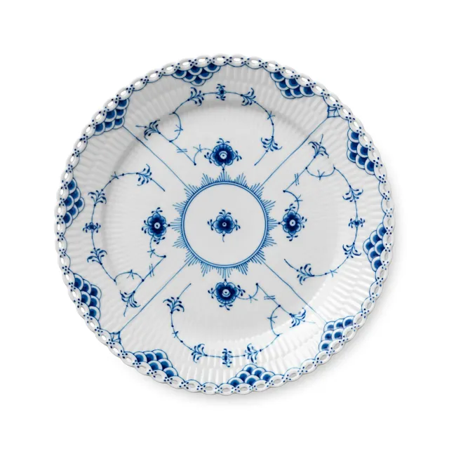 Royal Copenhagen Musselmalet Helblonde tallerken 25 cm