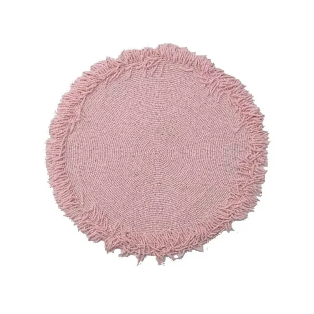 Les Ottomans TJB27 dækkeserviet rosa 2 stk perler