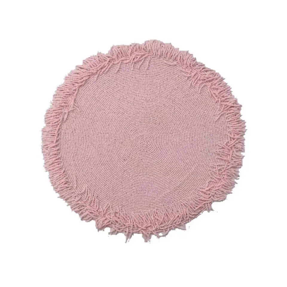 Les Ottomans TJB27 dækkeserviet rosa 2 stk perler
