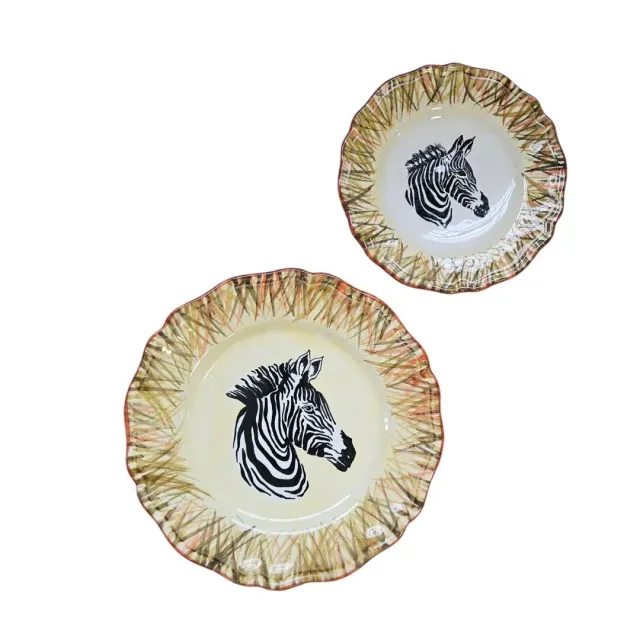 Les Ottomans tallerken keramik zebra håndmalet dessert